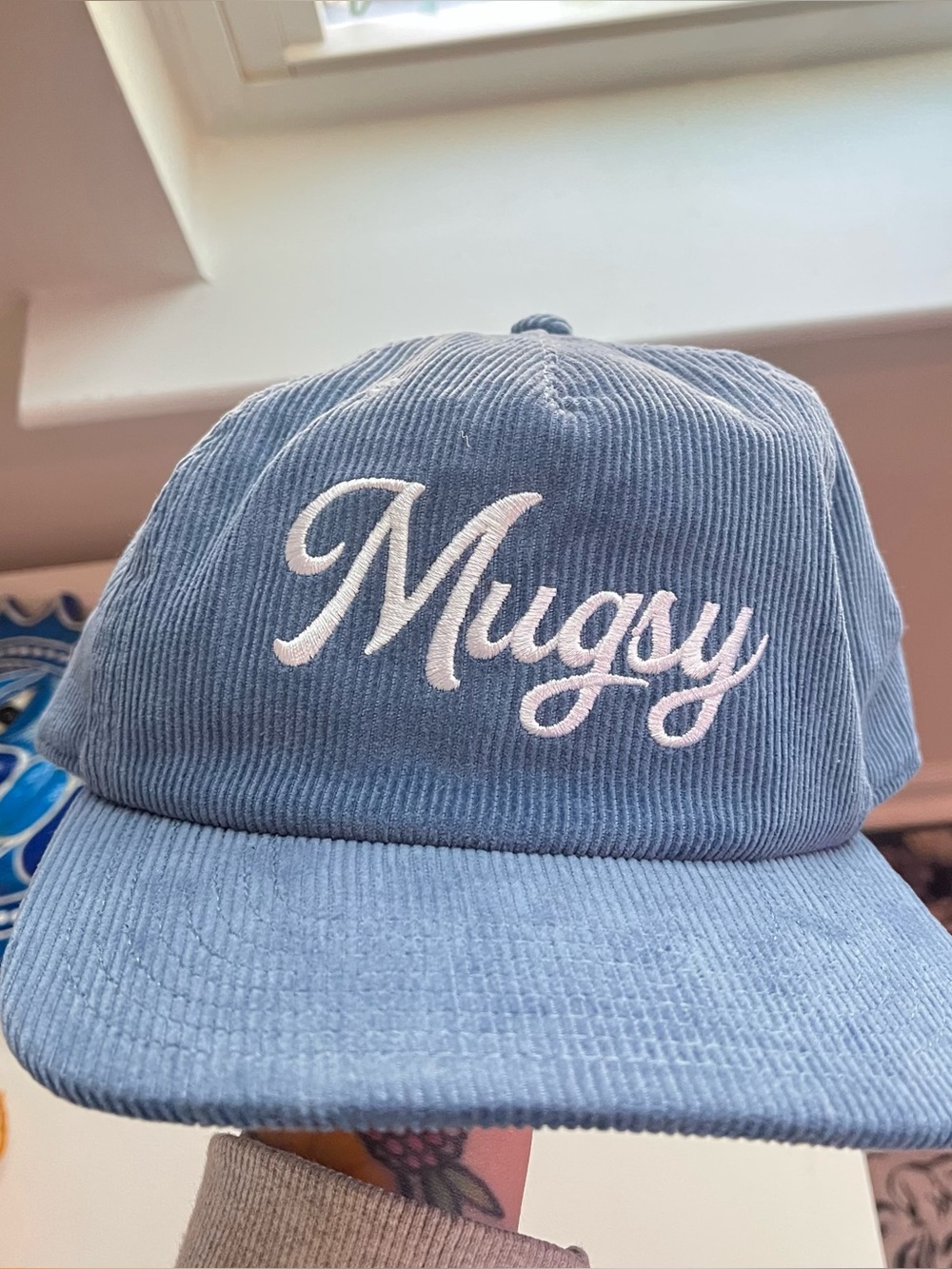 Mugsy Corduroy Cap‎ in Light Blue